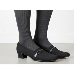 Munro USA Cindi Women Comfort Pumps Square-Toe Black US 10.5